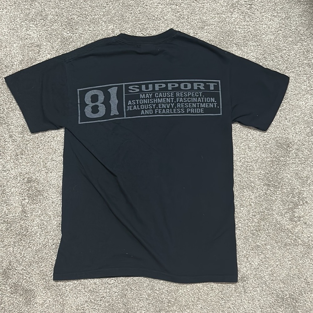 Vintage Support 81 Biker Skull Tee - Picture 3 of 3